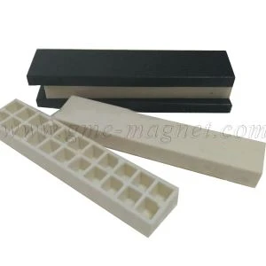 N40UH F100x25x6mm Neodymové blokové magnety Čierne magnety potiahnuté epoxidom